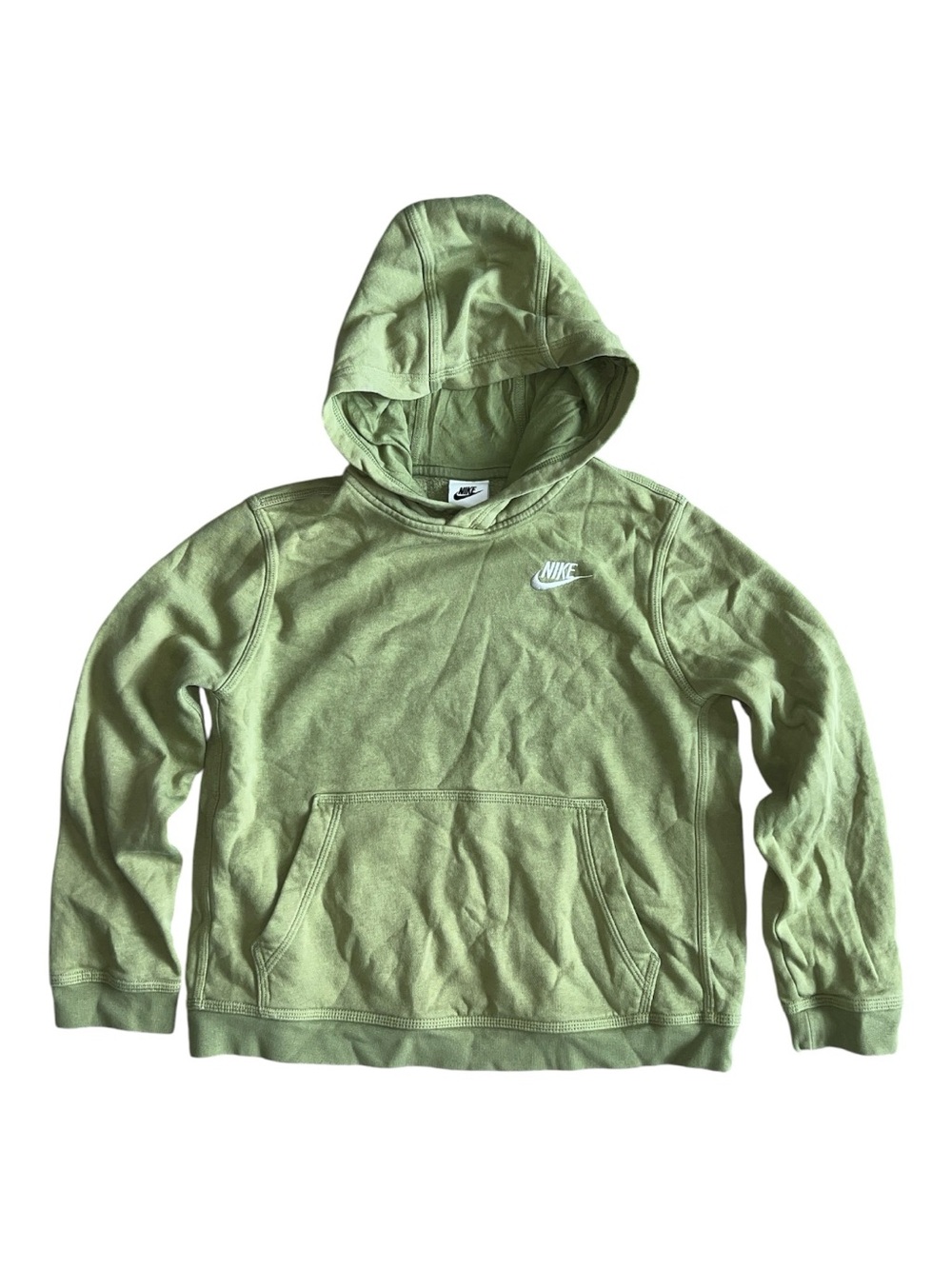 Nike Kids Sage Green Crewneck Hoodie Size Medium